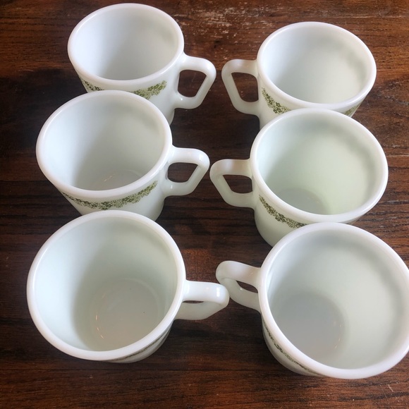 COPY - Vintage Pyrex No. 1410 Milk Glass ** set of 6 ** - Picture 5 of 5